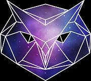 Geometric Owl Low Poly Galaxy Forest Night Digital Art by Mister Tee