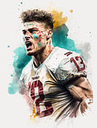 George Kittle Digital Art by Dieu Vuong Kha