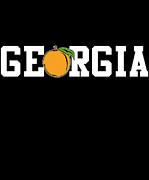 Georgia Peach Digital Art by Flippin Sweet Gear