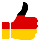 Germany Thumbs-Up Flag German Gift Country Pride Patriot Fan Digital Art by Jeff Creation
