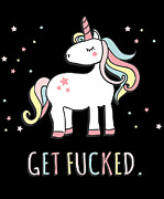 Get Fucked Sarcastic Unicorn Digital Art by Flippin Sweet Gear