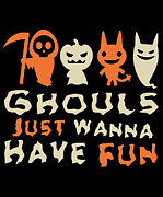 Ghouls Just Wanna Have Fun Halloween Digital Art by Flippin Sweet Gear