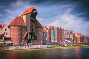 Giant Crane and Motlawa River Gdansk Poland  Photograph by Carol Japp