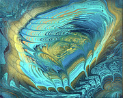 Gilded Nebula Nest Painting by Lucy Arnold Gilded Nebula Nest Painting by Lucy Arnold