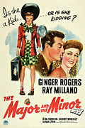 GINGER ROGERS and RAY MILLAND in THE MAJOR AND THE MINOR -1942-, directed by BILLY WILDER. Photograph by Album