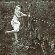 Glamorous Fisherwoman Digital Art by Edward Galagan