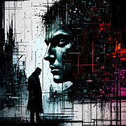 Glitch Abstract #1232 Digital Art by Insidious Arts