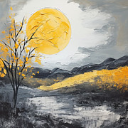 Glowing Moon Art Digital Art by Lourry Legarde Glowing Moon Art Digital Art by Lourry Legarde