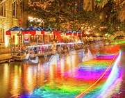 Go Rio River Walk Rainbow Photograph by Michael Tidwell Go Rio River Walk Rainbow Photograph by Michael Tidwell