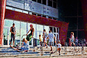 Going to the movie theater  Mixed Media by Tatiana Travelways
