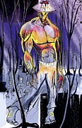 Gold Ink Painting by John Gholson Gold Ink Painting by John Gholson