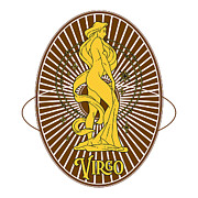 Golden Vintage Zodiac Virgo Digital Art by Kirania Finest