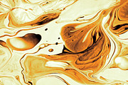 Golden Yellow Art Abstract Background Photograph by Severija Kirilovaite