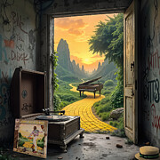 Goodbye Yellow Brick Road Digital Art by Mal Bray