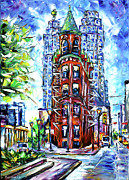 Gooderham Building Painting by Mirek Kuzniar