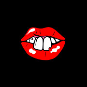 Goofy Red Lips Photograph by Joann Vitali