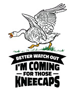Goose Kneecaps Farm Animal Goose Fan Digital Art by Toms Tee Store