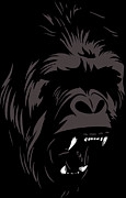 Gorilla Digital Art by Jacob Zelazny