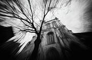 Gothic Cathedral - Pinhole-Inspired Art Black and White Digital Art by Matthias Hauser