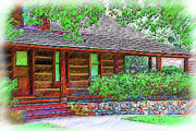 Governors Mansion Arizona Sketched Digital Art by Kirt Tisdale Governors Mansion Arizona Sketched Digital Art by Kirt Tisdale