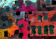 Graffiti Vandelism Colorful Abstract Digital Art by Shelli Fitzpatrick