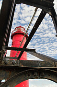 Grand Haven Lighthouse from Below Photograph by Bill Chardon