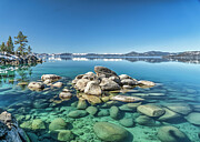 Granite stillness in Blue Photograph by Martin Gollery