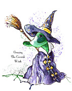Granny The Cornish Witch Painting by Miki De Goodaboom
