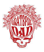 Grateful Dead Family Gift Series - Grateful Dad Digital Art by Kirania Finest