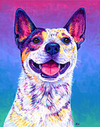 Gravy the Dog Painting by Rebecca Wang