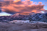 Great Sand Dunes Park And Preserve Winter Sunset Photograph by Adam Jewell