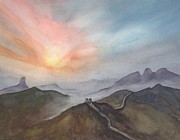 Great Wall of China Painting by Vicki B Littell