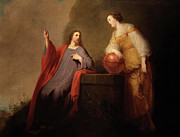 Grebber, Pieter De. Dutch Painter. 1600-1653. Jesus And The Samaritan Woman. Oil Of 1634. Private... Painting by Album