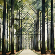 Green Engineering Art Painting by Lourry Legarde