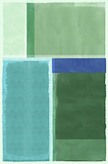 Green Horizon II Painting by Flora Kouta
