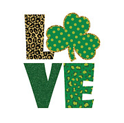 Green Love for Saint Patricks Day Digital Art by Matthias Hauser