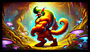 Green Raskal Digital Art by Shawn Dall Green Raskal Digital Art by Shawn Dall