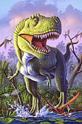 Green Rex Mixed Media by Jerry LoFaro