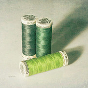 Green Thread Photograph by Sharon Popek