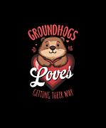 Groundhogs Love Getting Their Way Humor Digital Art by Maximilian Klein