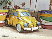 Grungy Baby Bug Digital Art by Rebecca Langen