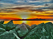 GSL Sunset Photograph by Steve Mitchell GSL Sunset Photograph by Steve Mitchell