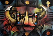 Guardian Angel Above Painting by Solomon Sekhaelelo Guardian Angel Above Painting by Solomon Sekhaelelo