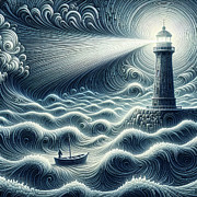 Guiding Light Digital Art by Deb Beausoleil
