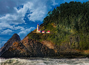 Haceta Lighthouse Photograph by Jim Signorelli Haceta Lighthouse Photograph by Jim Signorelli