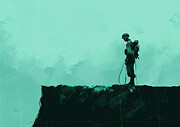 Hacksaw Ridge Movie minimalist Painting by Tommy Mcdaniel