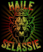 Haile Selassie Jah Rastafari Digital Art by Flippin Sweet Gear