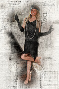 Hailie in a speakeasy bar roaring 20's    Deviant art Photograph by Dan Friend