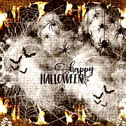 Halloween Card #3 Digital Art by Cherry Vercher