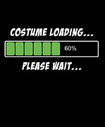 Halloween Costume Loading Please Wait Digital Art by Flippin Sweet Gear